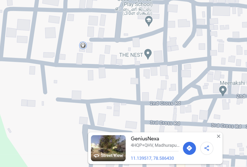 GeniusNexa office location on Google Map